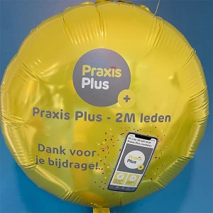 Praxis plus gepersonaliseerde ballon