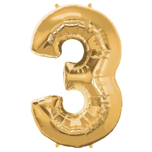 34 Inch cijfer folieballonnen goud 34 Inch cijfer folieballonnen goud