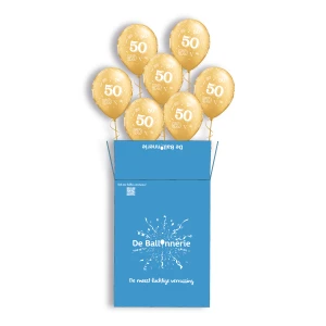 7x Leeftijd heliumballonnen in een doos 7x Leeftijd heliumballonnen in een doos