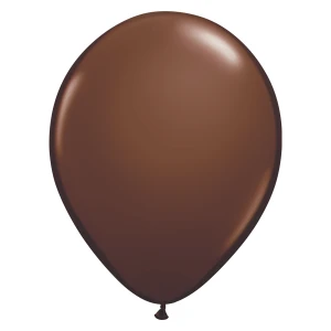16 inch (41 cm) Qualatex standaard Chocolate Brown latex ballonnen