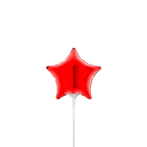 4 inch (10 cm) Grabo Star Red folie ballon