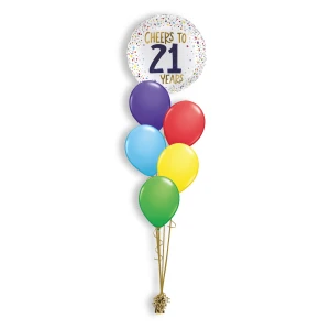 Ballonboeket Cheers To 21 Years (#26213GH)