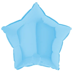 18 inch (46 cm) Grabo Star Matte Blue folie ballon
