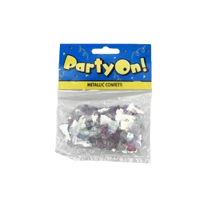 Qualatex tafelconfetti metallic bride & groom iridescent