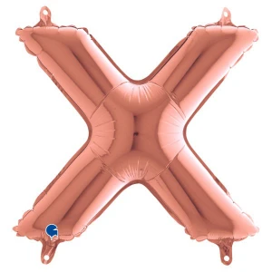 14 Inch (36 cm) Grabo Letter X Rose Gold folie ballon