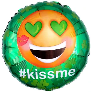 18 Inch (42 cm) Anagram St. Pat's Kiss Me Emoticon folie ballon