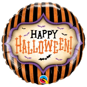 18 Inch (46 cm) Qualatex Halloween Stripes folie ballon