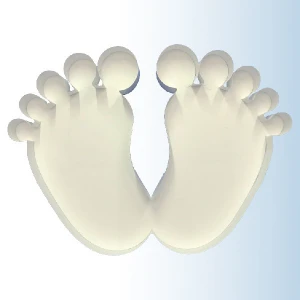 Nikoloon Mosaic Frame Baby Feet (100cm x 150cm)