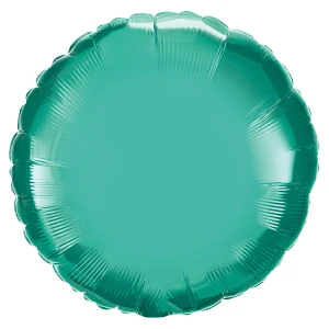 18 inch (46 cm) Qualatex Round Chrome Green folie ballon