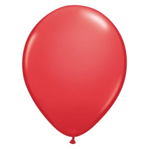 9 inch (23 cm) Qualatex standaard Red latex ballonnen